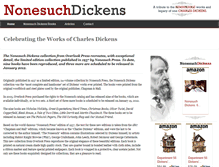 Tablet Screenshot of nonesuchdickens.com